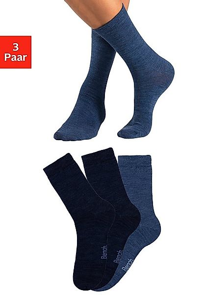 Bench. Socken (Packung, 3-Paar) Herrensocken mit wärmender Wolle günstig online kaufen