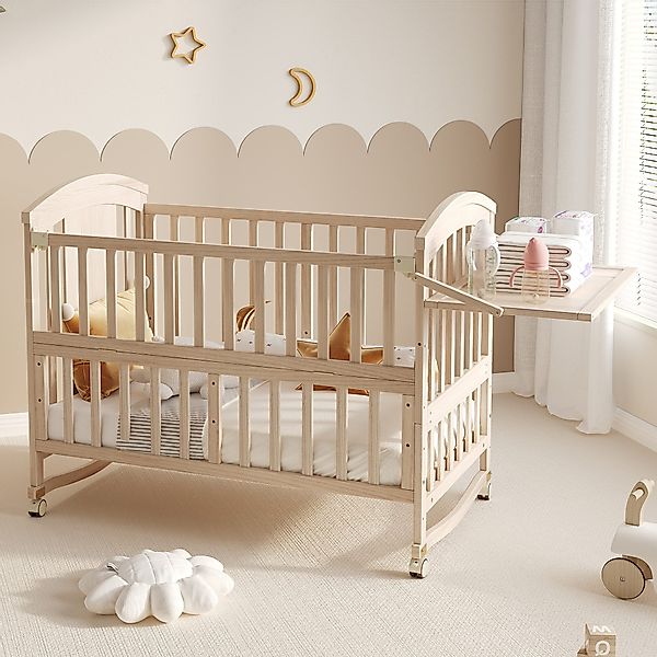 Flieks Babybett, Kinderbett Nebenbett 60x120cm/60x160cm mit günstig online kaufen