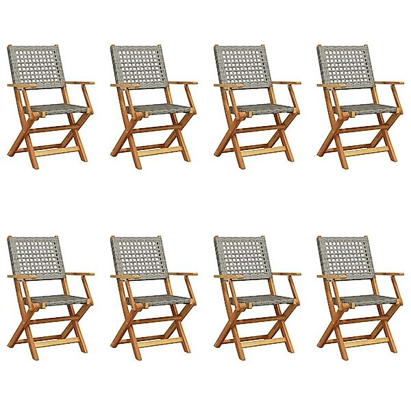 vidaXL Gartenstuhl Gartenstühle 8 Stk. Klappbar günstig online kaufen