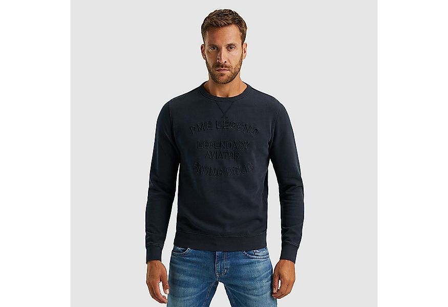 PME LEGEND Sweatshirt Crewneck gd terry mit Schriftzug günstig online kaufen