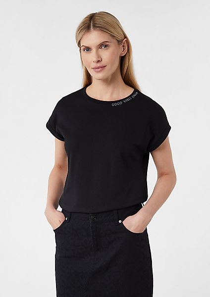 comma Kurzarmshirt T-Shirt (1-tlg) günstig online kaufen
