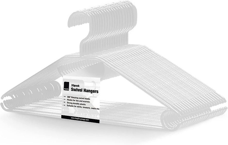 Centi Kleiderbügel 20 platzsparend, strapazierfähig, drehbare Bügel, (Set, günstig online kaufen