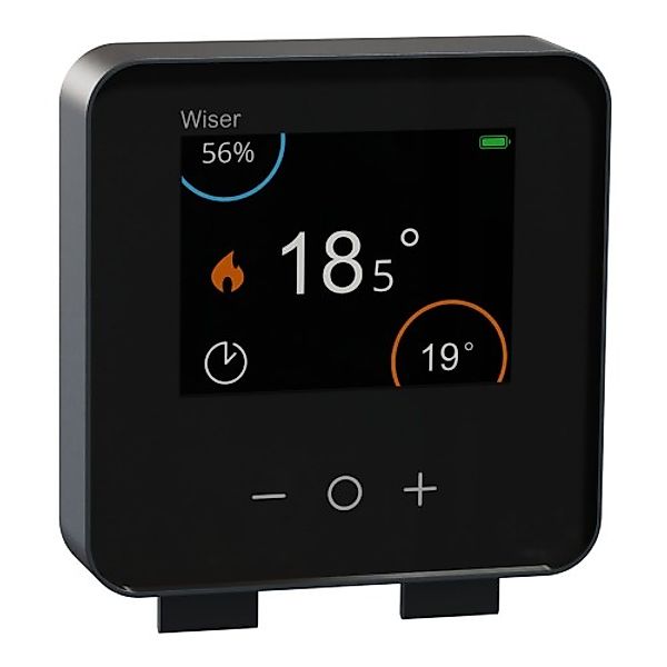Schneider Electric Wiser Heizkörperthermostat schwarz, mit Display CCTFR640 günstig online kaufen