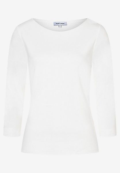 MORE&MORE Langarmshirt Basic Shirt with Sli günstig online kaufen