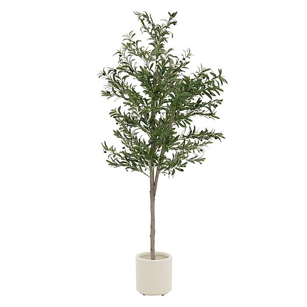 ML-Design Künstlicher Olivenbaum 210 cm Groß mit Früchten günstig online kaufen