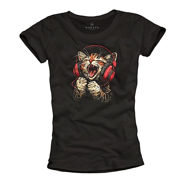 MAKAYA T-Shirt Damen Top mit DJ günstig online kaufen