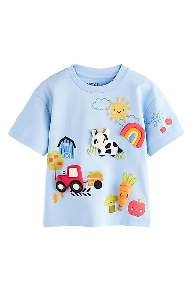 Next T-Shirt Kurzarm-T-Shirt mit wattiertem 3D-Motiv günstig online kaufen