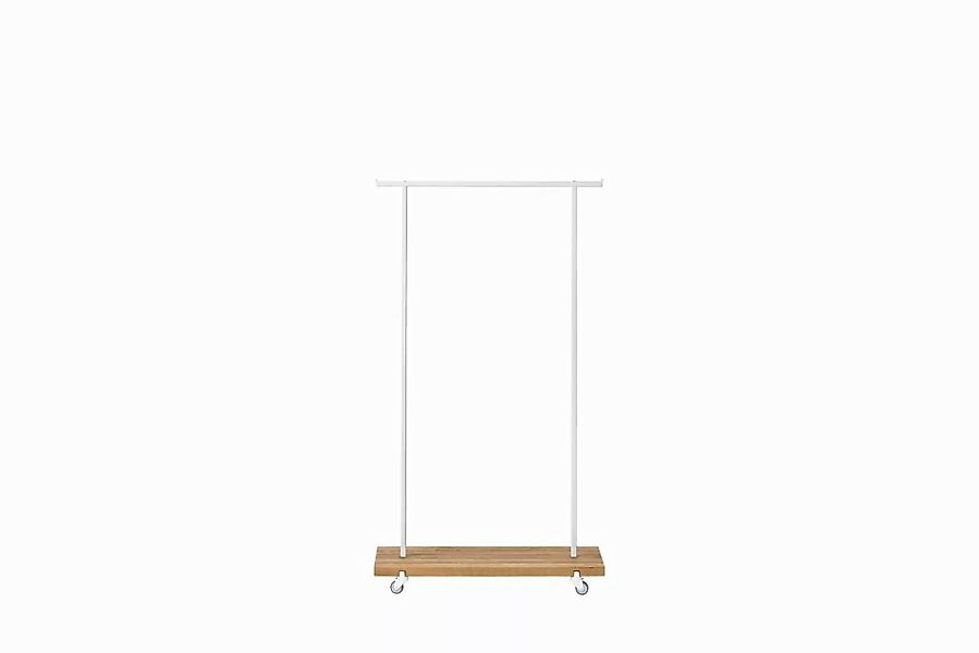 Kleiderstange Eiche 01 S 90 x 40 x 160 weiß günstig online kaufen
