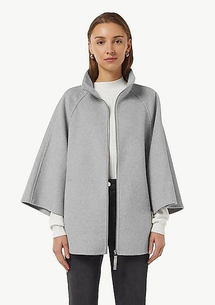 comma Poncho Outdoor-Umhang Wollmix-Cape im Loose Fit mit Raglan-Ärmeln günstig online kaufen