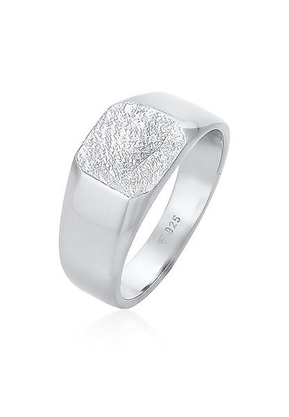 Kuzzoi Siegelring Basic Siegelring Herren Quadrat Matt 925 Silber günstig online kaufen