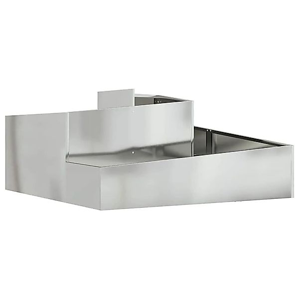 vidaXL Garten-Pflanzgefäß Silber 100 x 100 x 50 cm Verzinkter Stahl 873590 günstig online kaufen