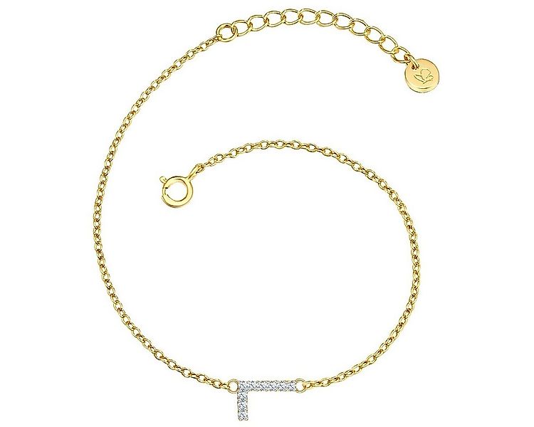 Glanzstücke München Silberarmband Buchstabe L gelbgold, mit Buchstaben-Anhä günstig online kaufen