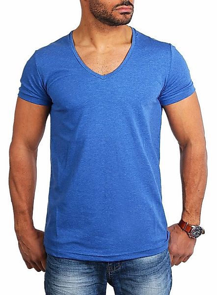 Young & Rich T-Shirt Herren Uni Basic extra tiefer Ausschnitt Unterziehshir günstig online kaufen