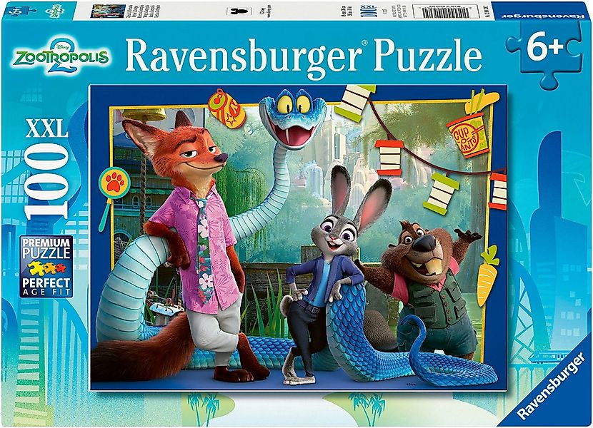 Ravensburger Puzzle Disney Zoomania - Zurück in Zoomania, 100 Puzzleteile, günstig online kaufen