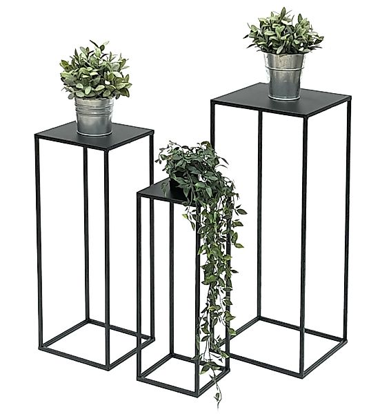 DanDiBo Blumenständer Metall Schwarz Eckig Blumenhocker günstig online kaufen