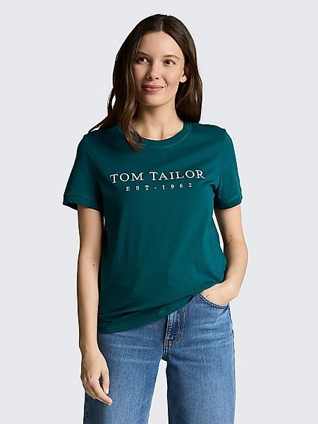 TOM TAILOR T-Shirt T-Shirt T-Shirt mit Logo-Stickerei günstig online kaufen