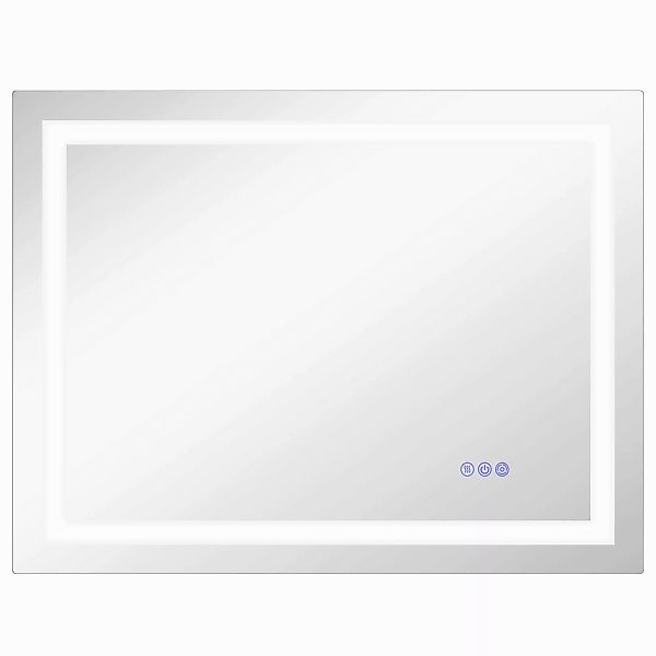 HOMCOM Spiegel mit Beleuchtung, Touch-Schalter, Memory-Funktion günstig online kaufen