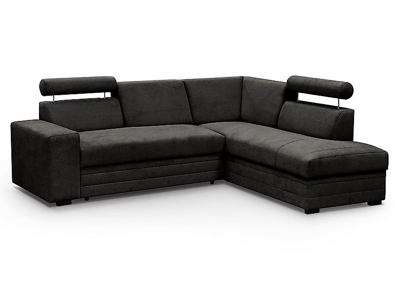 Beautysofa Ecksofa mit Bettkasten und verstellbaren Kopfstützen Roma, 250 c günstig online kaufen