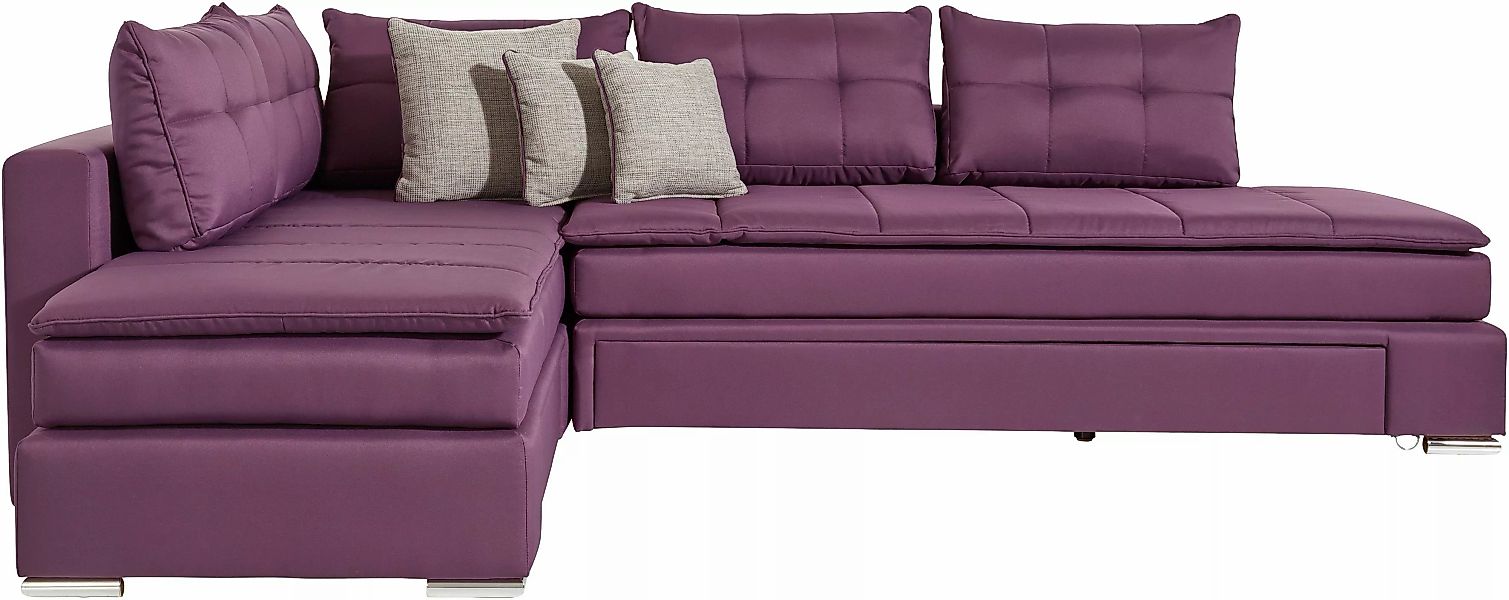 INOSIGN Ecksofa "Boxspringbett Night & Day L-Form mit Dauer-Schlaffunktion günstig online kaufen