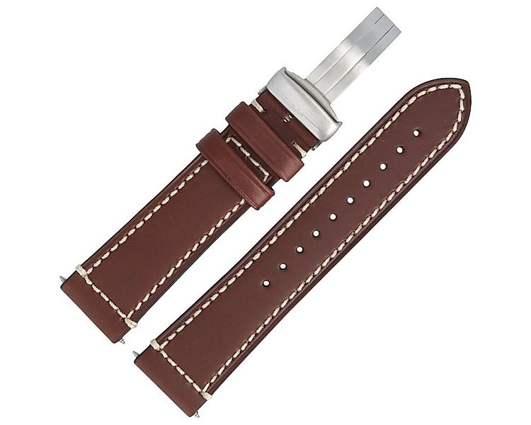 Victorinox Uhrenarmband 22mm Leder Braun 004446.1 günstig online kaufen
