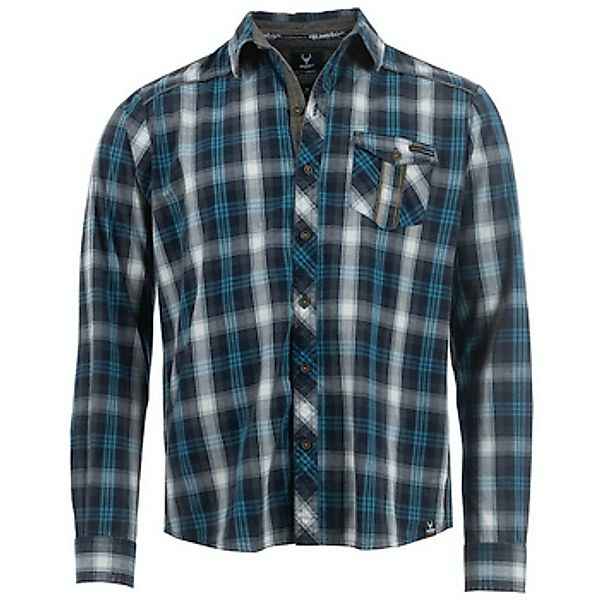 Soquesto  Hemdbluse V-Kragen Langarmshirt für Herren günstig online kaufen