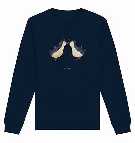 Mr. & Mrs. Panda Longpullover Pinguine Kuss Größe XXL - French Navy - Gesch günstig online kaufen