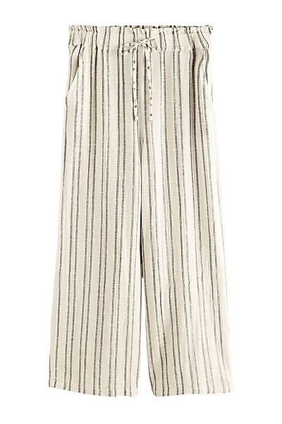 Next Palazzohose Gestreifte Hose mit weitem Bein 100 % Baumwolle (1-tlg) günstig online kaufen