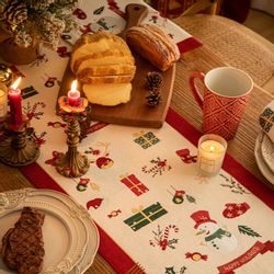 BTTO Tischdecke Weihnachtlich kariertes Dekorativer Tischläufer,Tischläufer günstig online kaufen