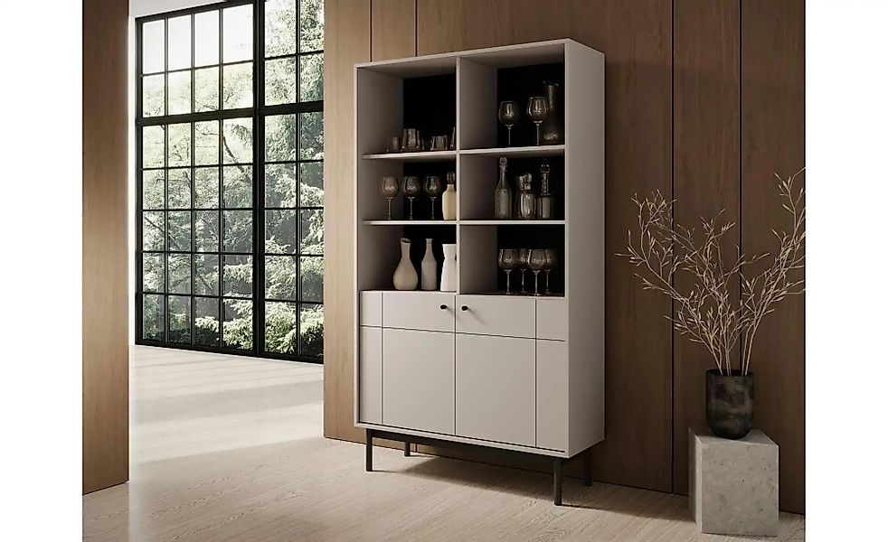 Standregal   ¦ beige ¦ Maße (cm): B: 104 H: 185 Regale > Standregale - Höff günstig online kaufen