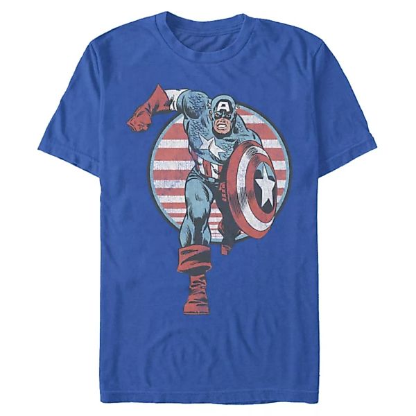 Marvel - Avengers - Captain America Captain Charge - Männer T-Shirt günstig online kaufen