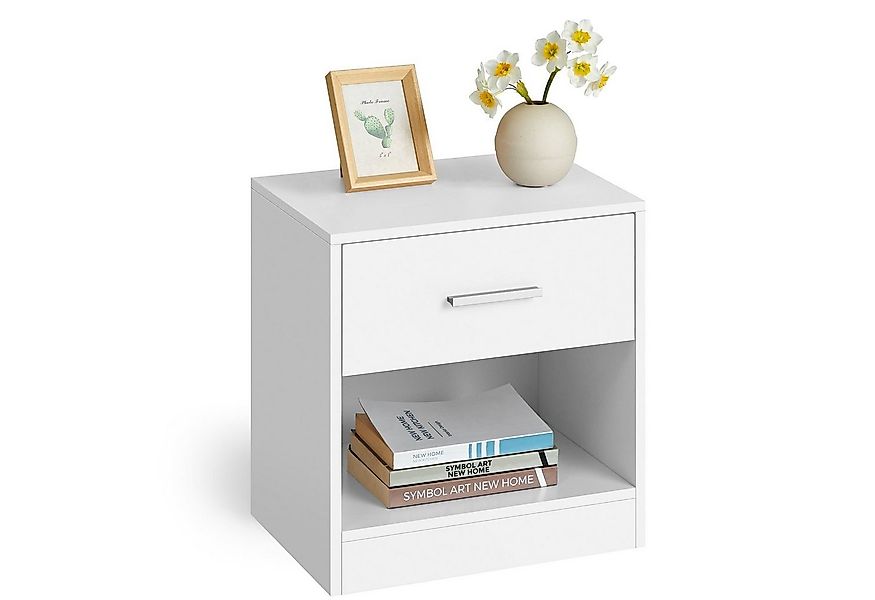 VASAGLE Nachttisch (1-St), mit Schublade, Griff, 28 x 39 x 41 cm günstig online kaufen