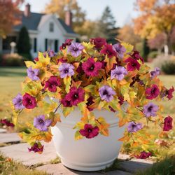 Kunstblumenstrauß Künstliche Kunstblumen Petunien für den günstig online kaufen