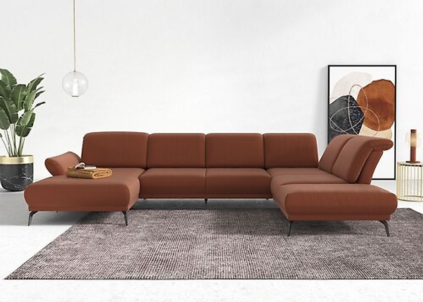 sit&more Wohnlandschaft »Coco U-Form« Sitztiefen-, Arm- und Kopfteilverstel günstig online kaufen
