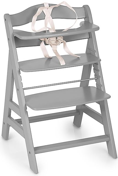 Hauck Hochstuhl Alpha+, grey, aus Holz günstig online kaufen