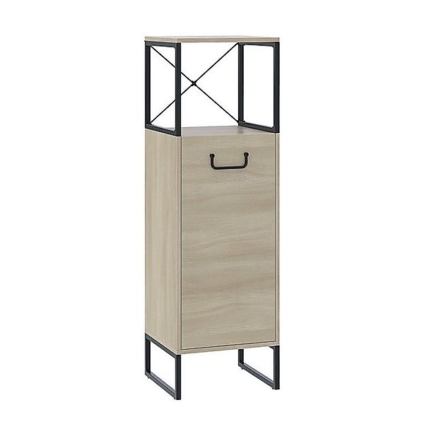 Vicco Midischrank Vionna, Eiche/Schwarz, 36 x 116.5 cm günstig online kaufen