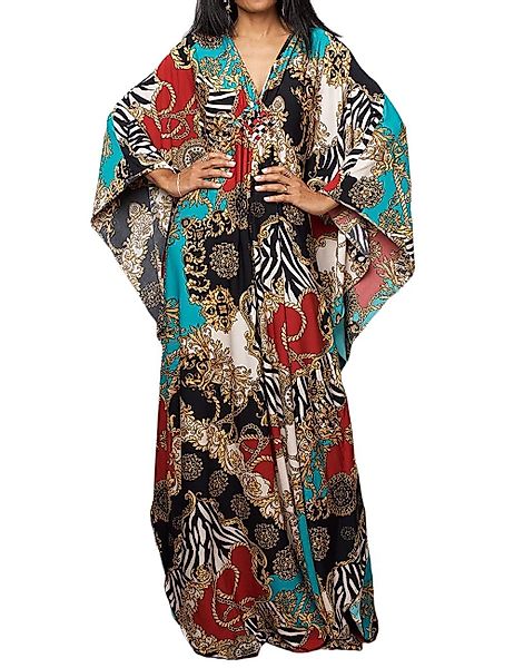RWEUOQ Strandkleid Maxikleid Strand-Tunika Bikini-Überwurf Beachwear günstig online kaufen