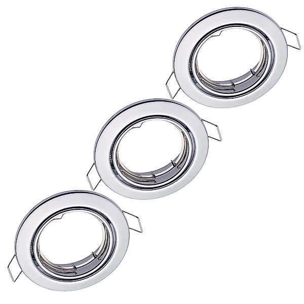 Oktaplex 3er Set Spots Dijon Schwenkbar für LED-Module 50mm Deckenspot Weiß günstig online kaufen