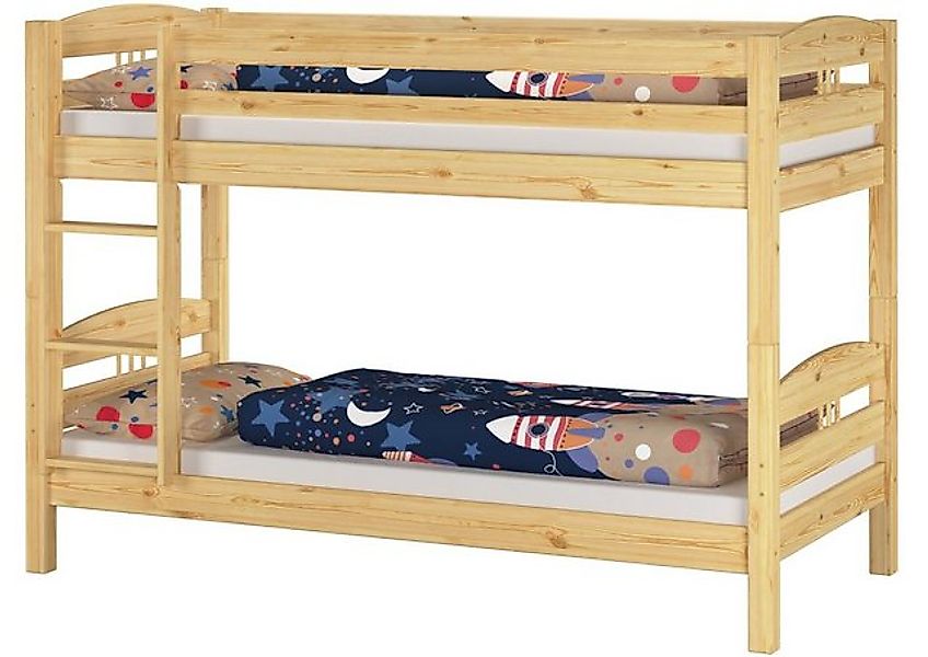 ERST-HOLZ Etagenbett Kinderetagenbett massiv Kiefer Stockbett Hochbett günstig online kaufen