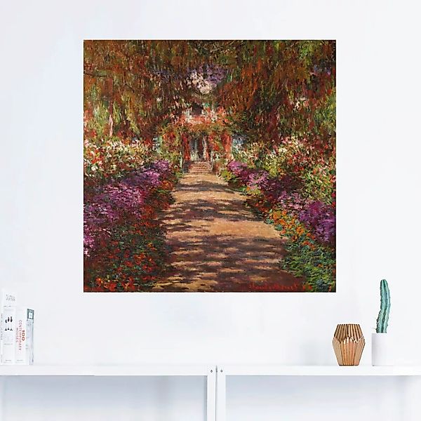 Artland Wandbild "Weg in Monets Garten in Giverny. 1902", Garten, (1 St.), günstig online kaufen