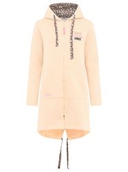 Zwillingsherz Jerseymantel ""Wild and Free"" mit auffäligem Front und Back günstig online kaufen