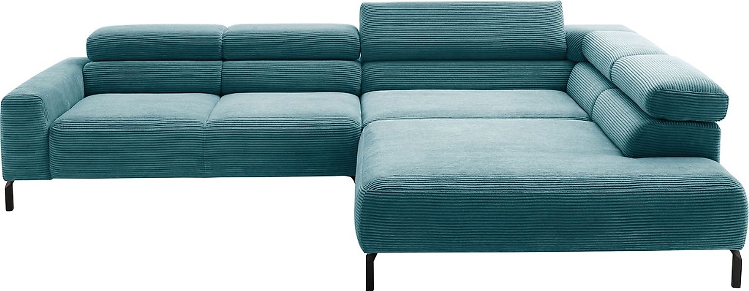 PLACES OF STYLE Ecksofa »Antonelli, L-Form, inkl. Kopfteilverstellung, Brei günstig online kaufen