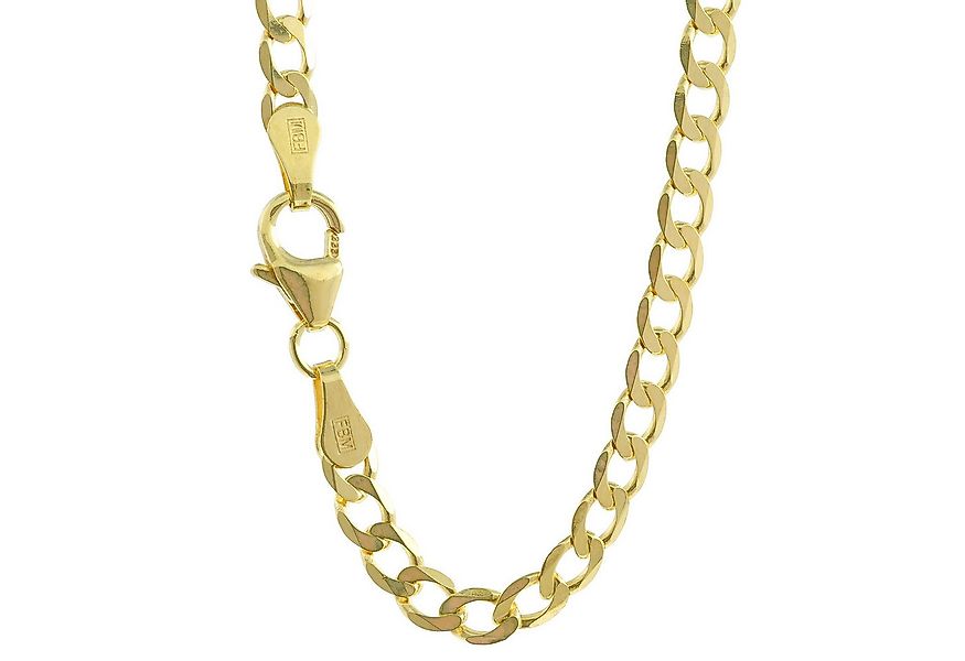 HOPLO Panzerkette Goldkette Panzerkette Armkette 3,3 mm weit - 19 cm 333-8 günstig online kaufen