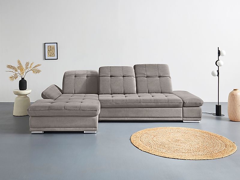 COTTA Ecksofa "Holiday L-Form mit Sitztiefen-, Armteil- und Kopfteilverstel günstig online kaufen