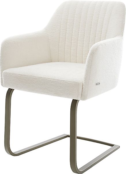 DELIFE Polsterstuhl Greg-Flex, Freischwinger flach Effektfinish günstig online kaufen