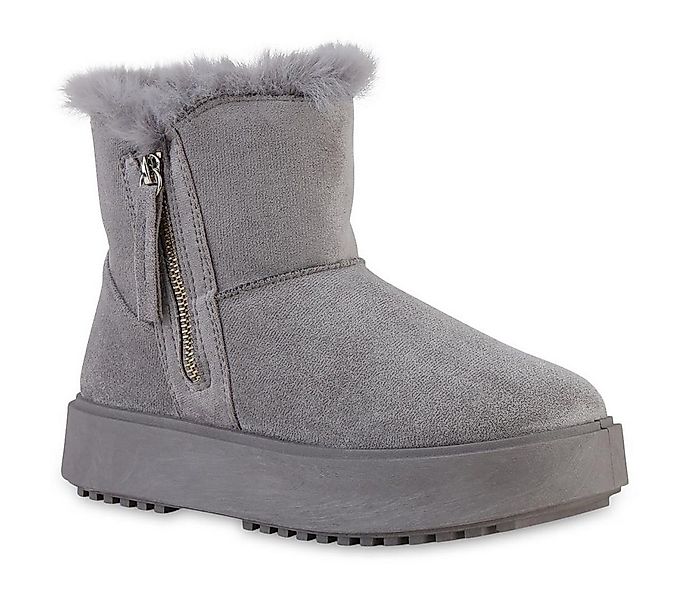 VAN HILL 841460 Winterstiefelette Damen Warm Gefütterte Winter Boots Stiefe günstig online kaufen