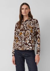 s.Oliver Langarmshirt Hemdbluse aus Jersey günstig online kaufen