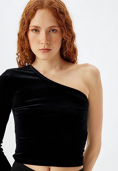 Koton T-Shirt Asymmetrischer Kragen Langärmelig günstig online kaufen