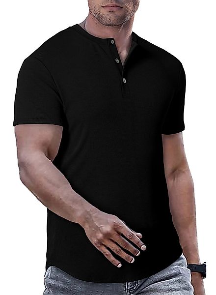 JMIERR T-Shirt T-Shirts für Herren Henley günstig online kaufen