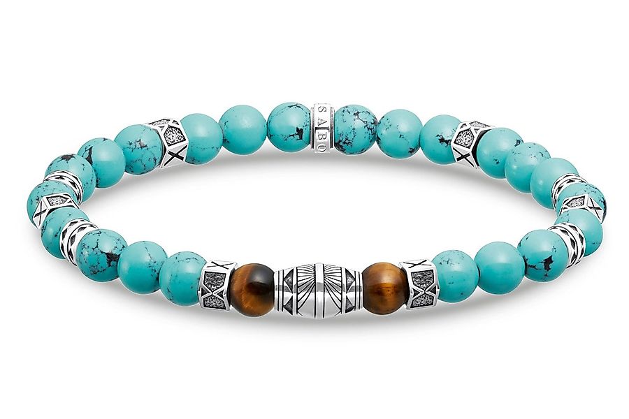 THOMAS SABO Silberarmband Unisex Türkis/Braun günstig online kaufen