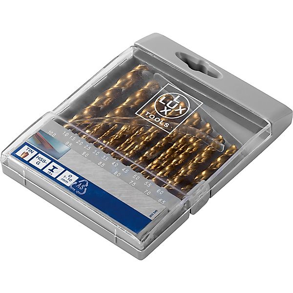 LUX-TOOLS Spiralbohrer-Set 20-teilig günstig online kaufen
